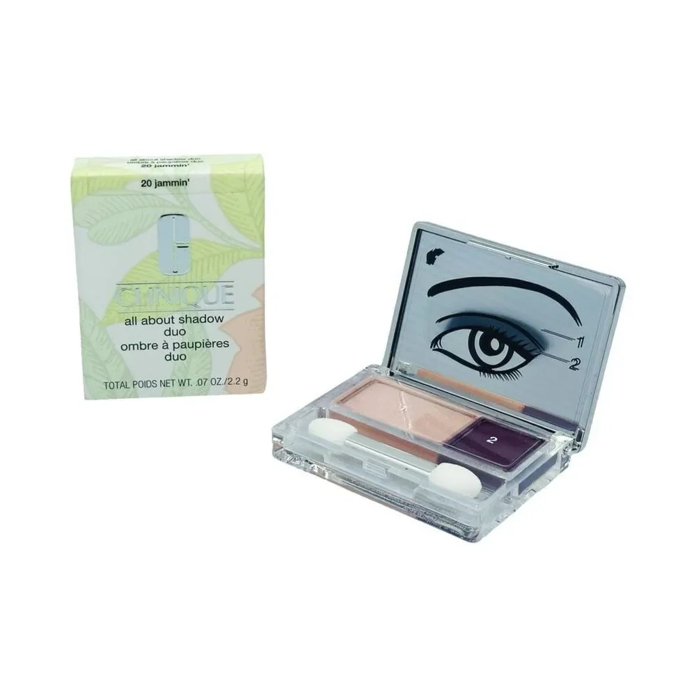 Clinique All About Shadow Duo - 20 Jammin’ - 0.07 oz / 2.2g
